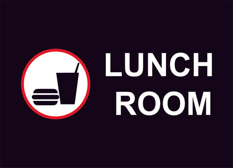 Lunch Room Construction Sign