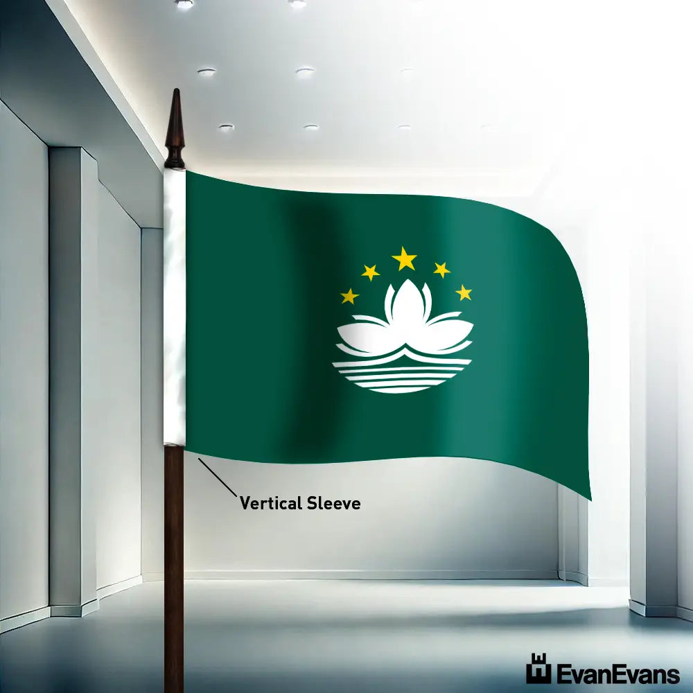 Macau flag vertical sleeve