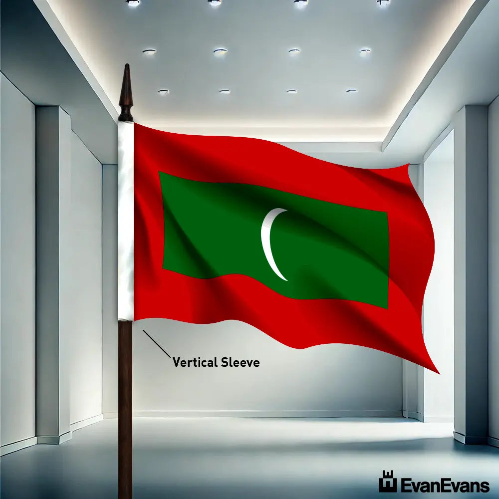 Maldives flag vertical sleeve