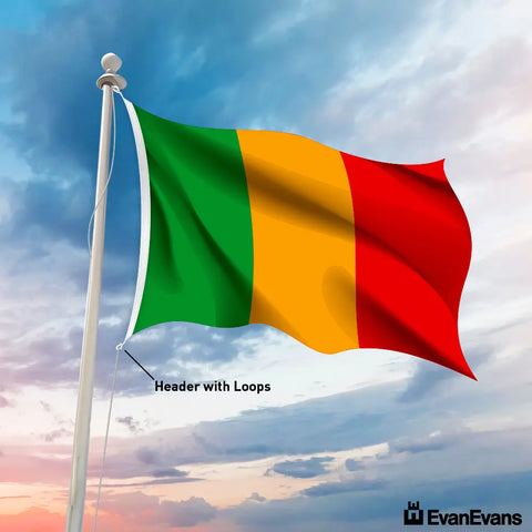 Mali flag header with loops