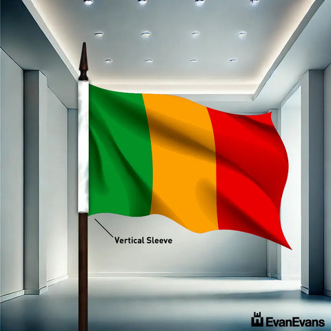 Mali flag vertical sleeve