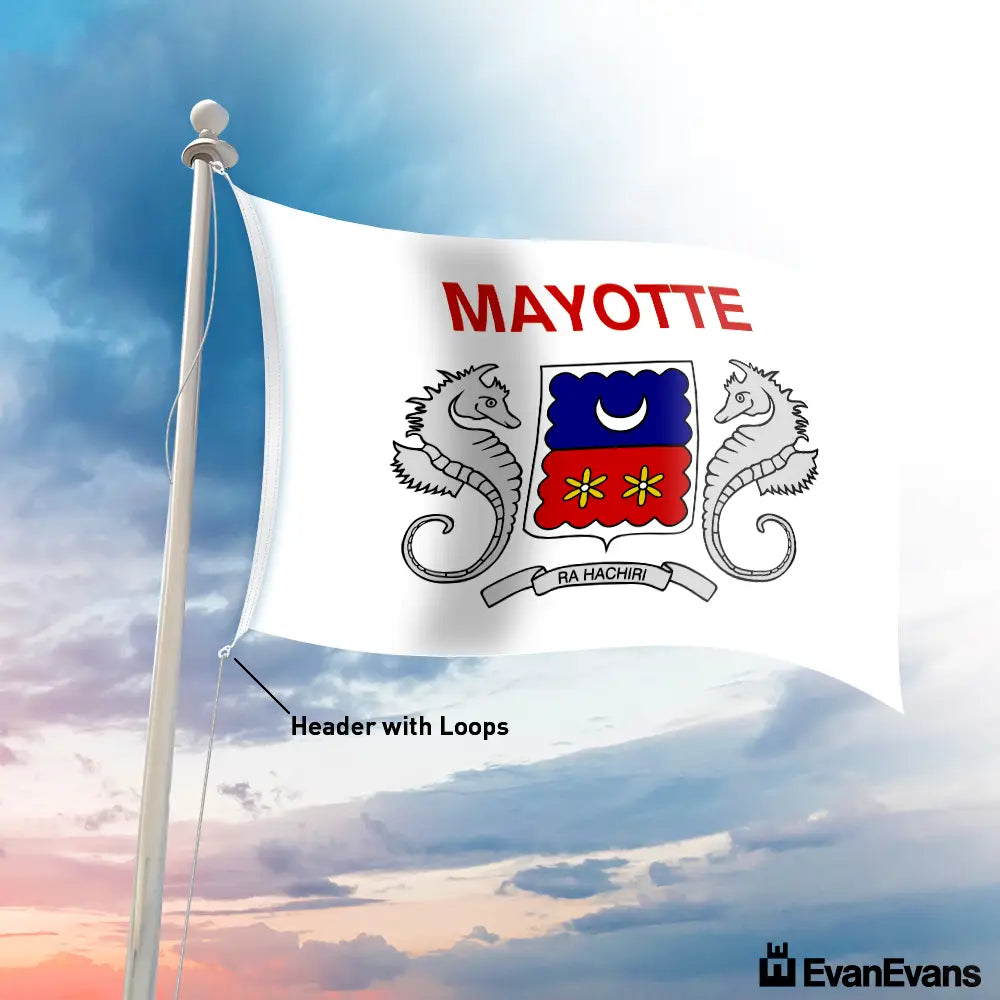 Mayotte flag header with loops