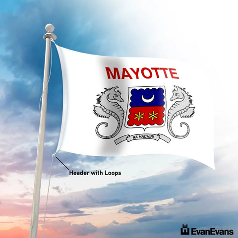 Mayotte flag header with loops