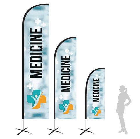 Medicine White Feather Flag