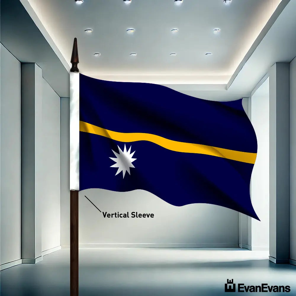 Nauru flag vertical sleeve