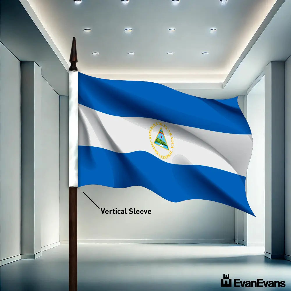 Nicaragua flag vertical sleeve