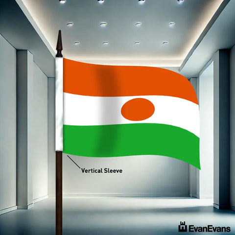 Niger flag vertical sleeve
