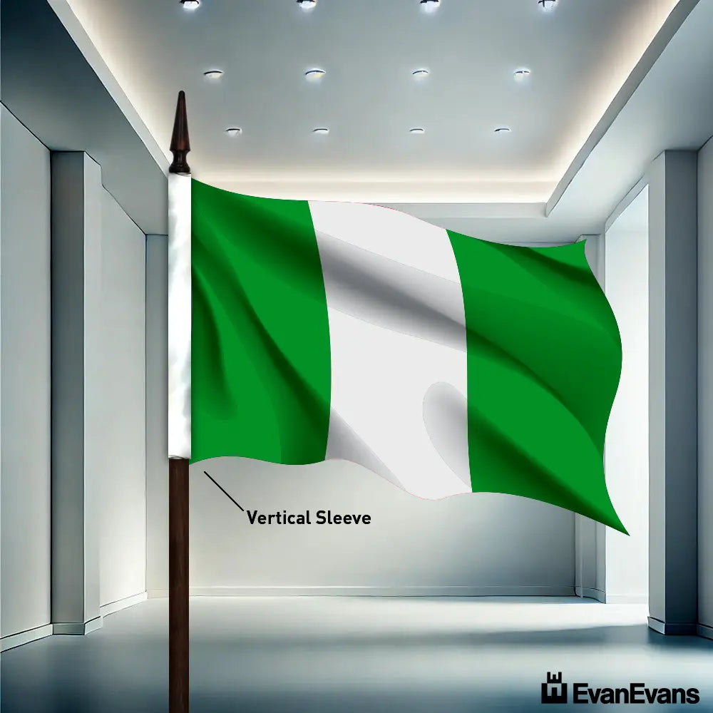 Nigeria flag vertical sleeve