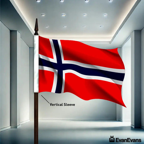 Norway flag vertical sleeve