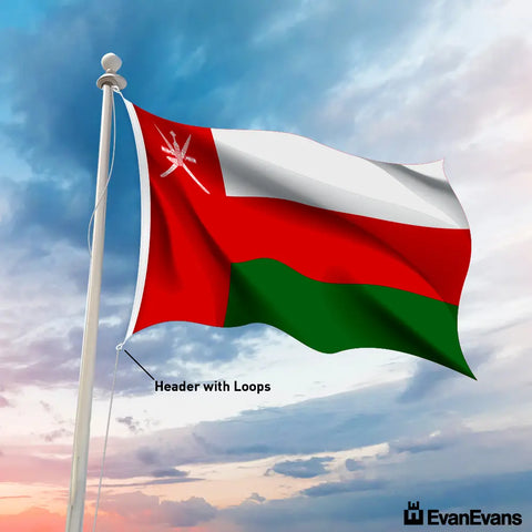 Oman flag header with loops