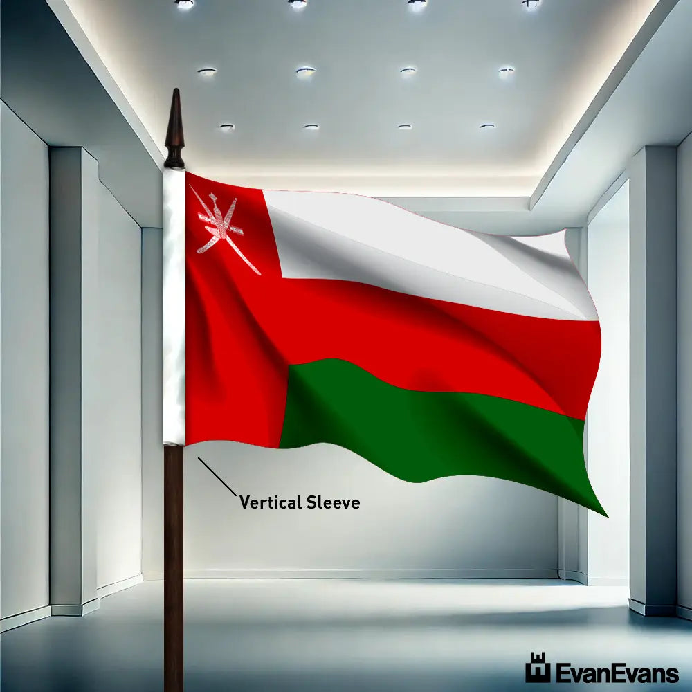 Oman flag vertical sleeve