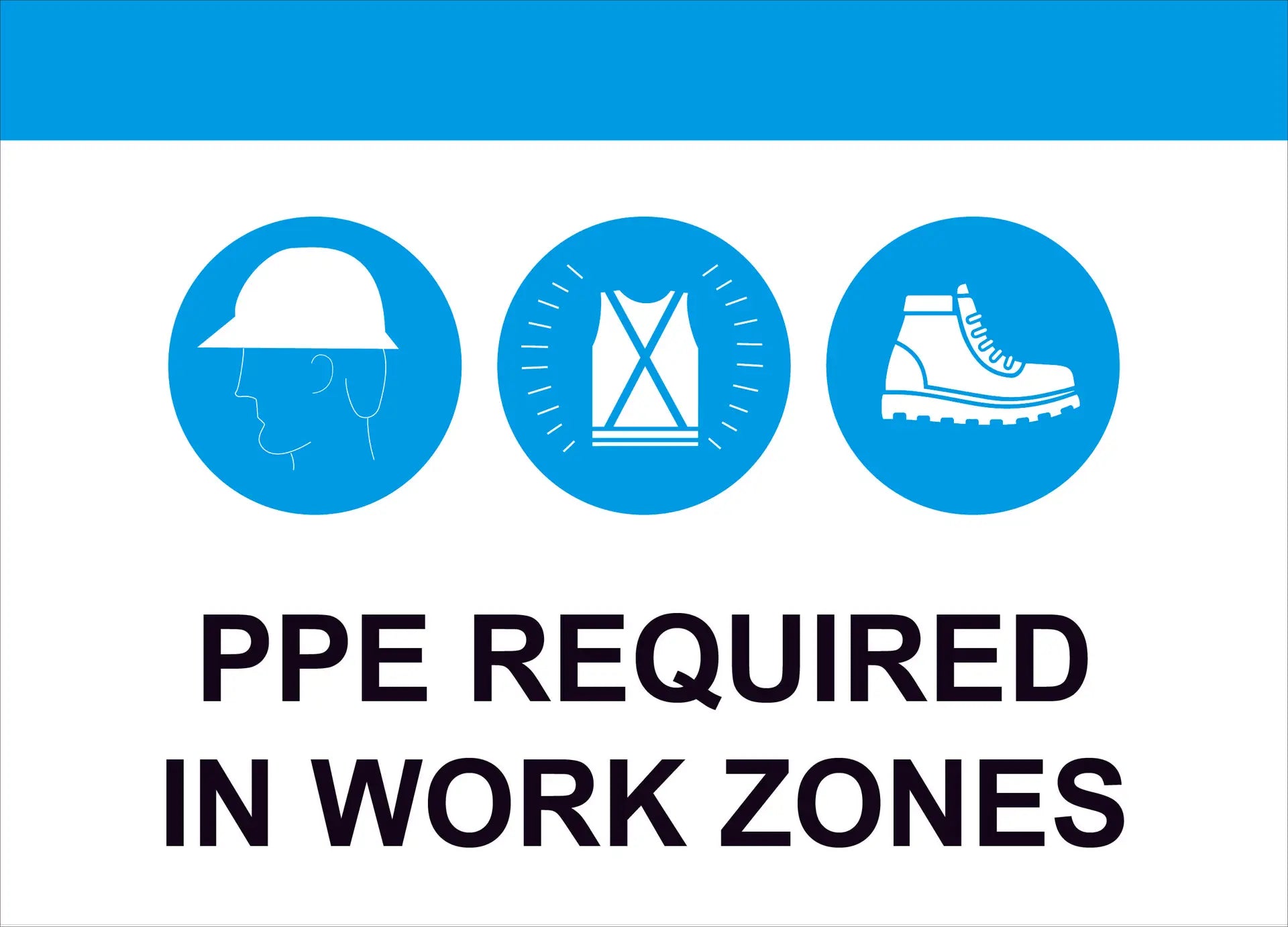 PPE Required Construction Sign