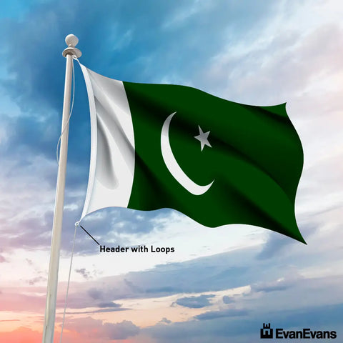 Pakistan flag header with loops