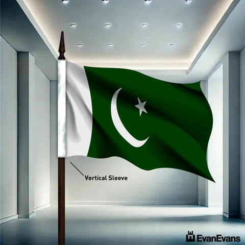 Pakistan flag vertical sleeve