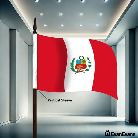 Peru flag vertical sleeve