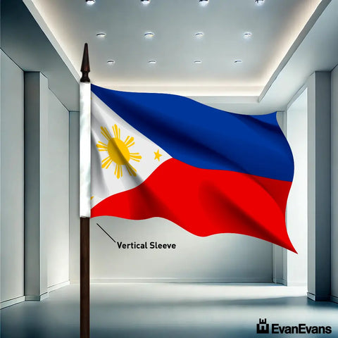 Philippines flag vertical sleeve