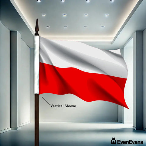 Poland flag vertical sleeve