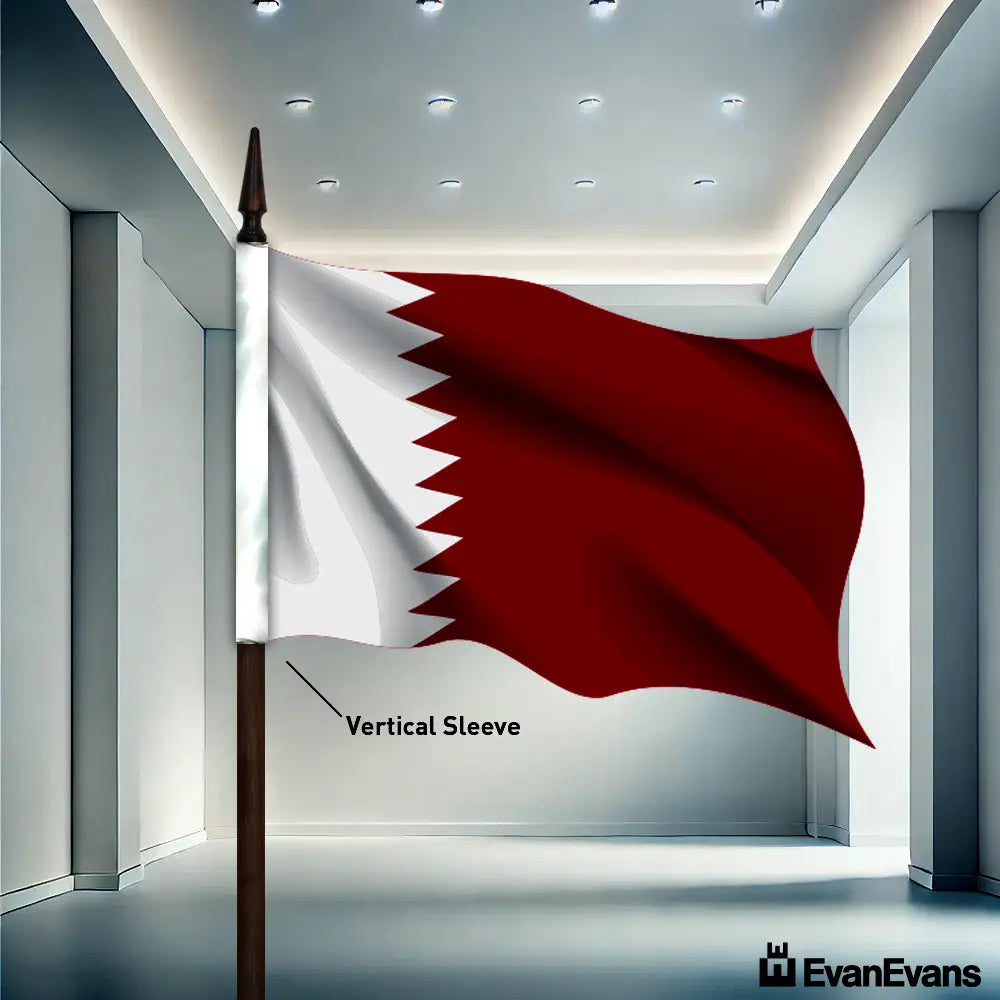 Qatar flag vertical sleeve