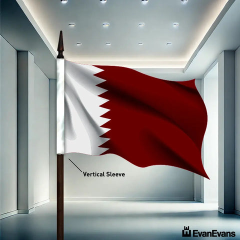 Qatar flag vertical sleeve