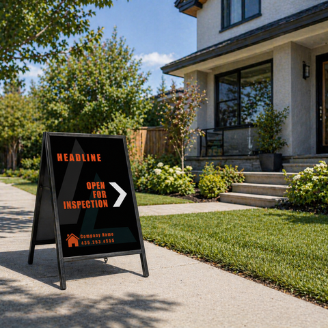 Real Estate A-Frame Sign - Inspection Today