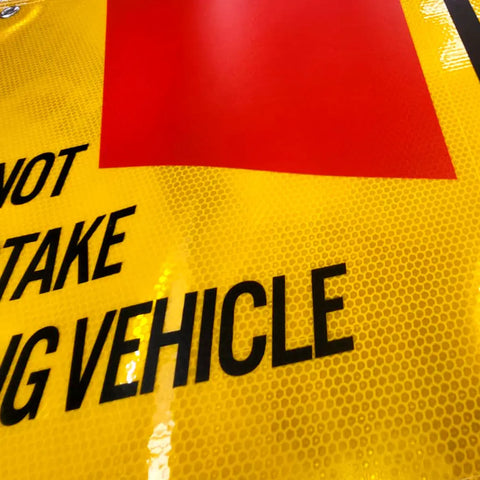 Reflective Banner Close Up (Honeycomb Texture)