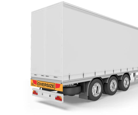 Reflective Vinyl Banner Oversized Truck Back View