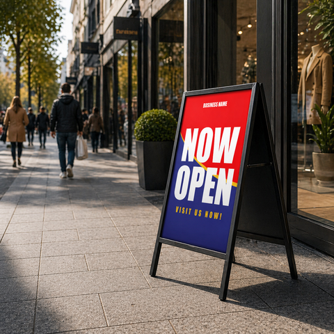 Retail A-Frame Sign - Footpath Advertising