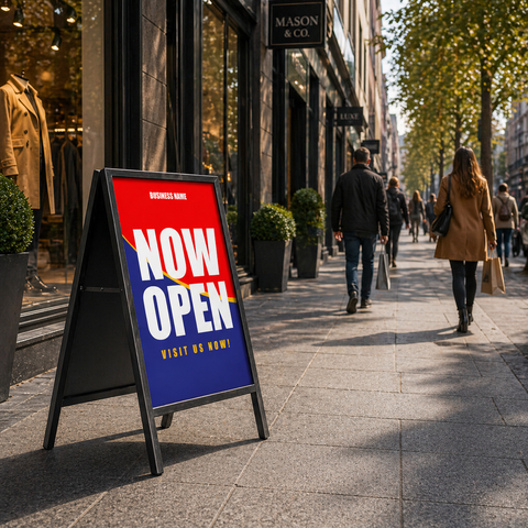 Retail A-Frame Sign - Footpath Advertising