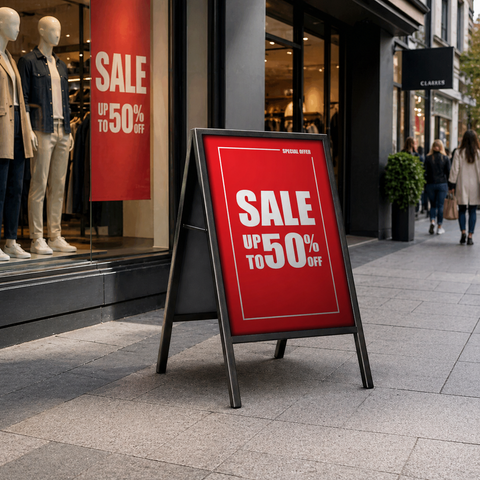 Retail A-Frame Sign - Promotions