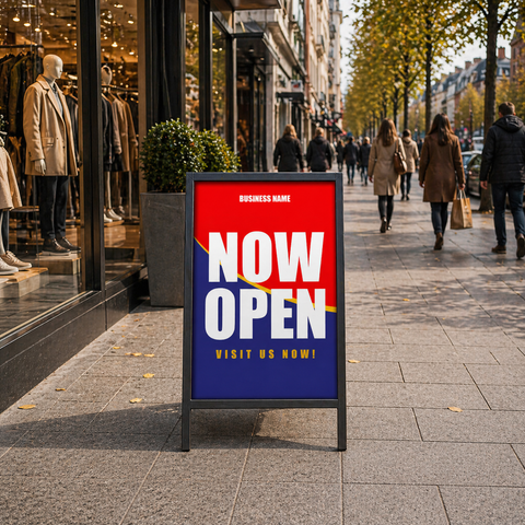 Retail A-Frame Sign - Footpath Advertising