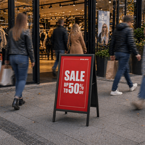 Retail A-Frame Sign - Promotions