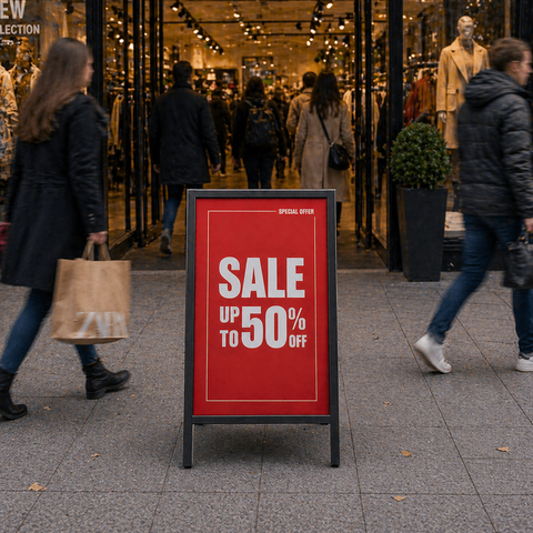 Retail A-Frame Sign - Promotions