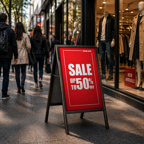 Retail A-Frame Sign - Promotions