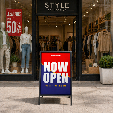 Retail A-Frame Sign - Footpath Advertising