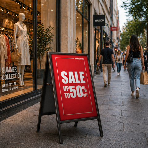 Retail A-Frame Sign - Promotions