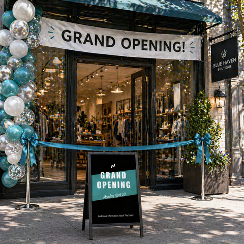 Retail A-Frame Sign - Store Opening Promotion