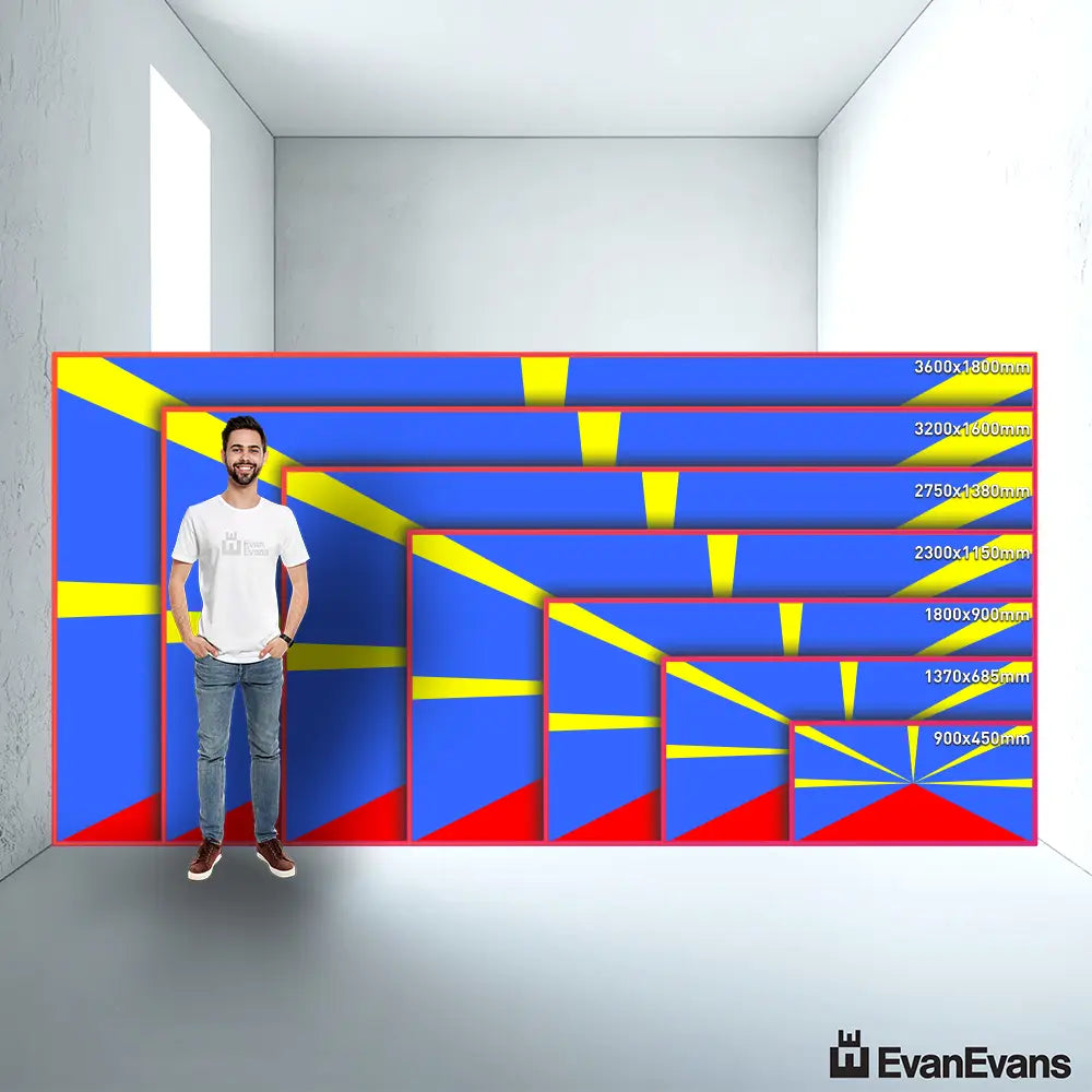 Reunion flag size guide comparison