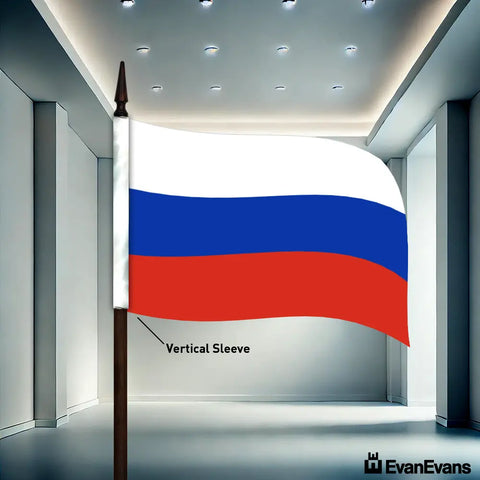 Russia flag vertical sleeve