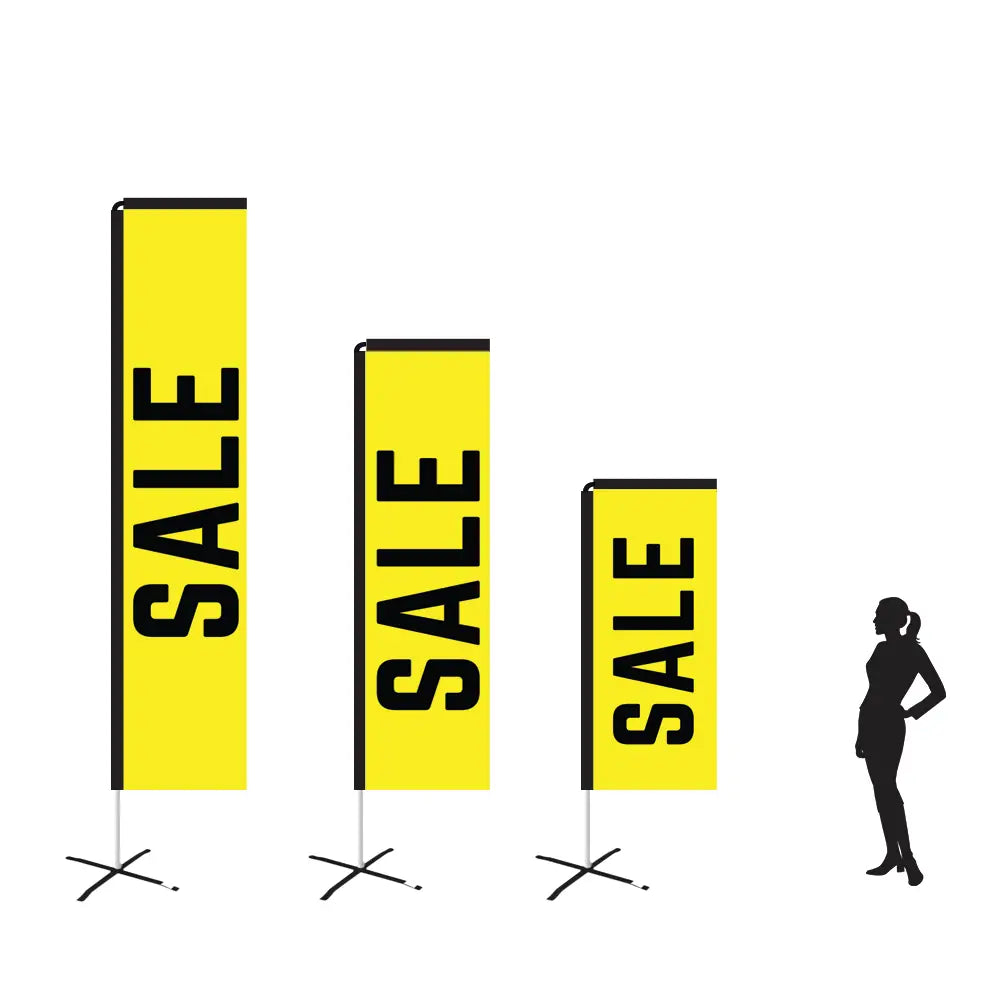 SALE YELLOW Rectangle Flag