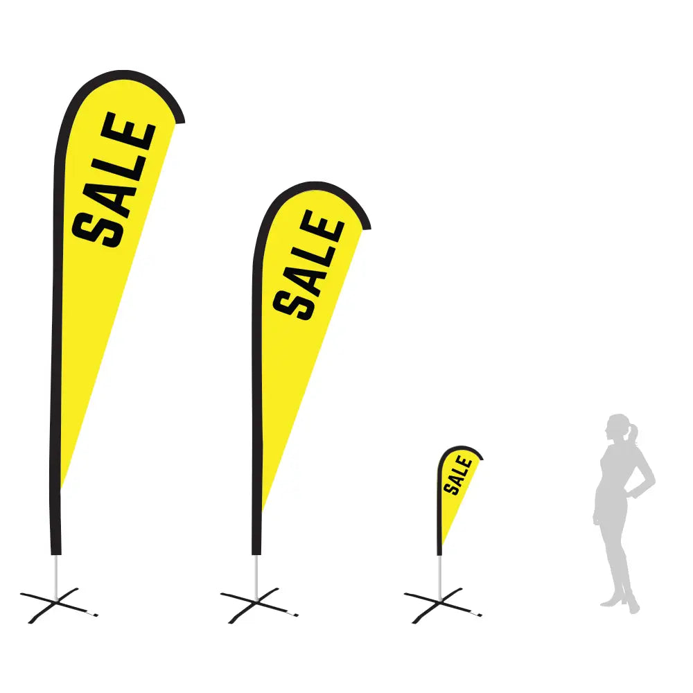 SALE YELLOW Teardrop Flag