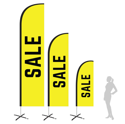 SALE YELLOW Feather Flag