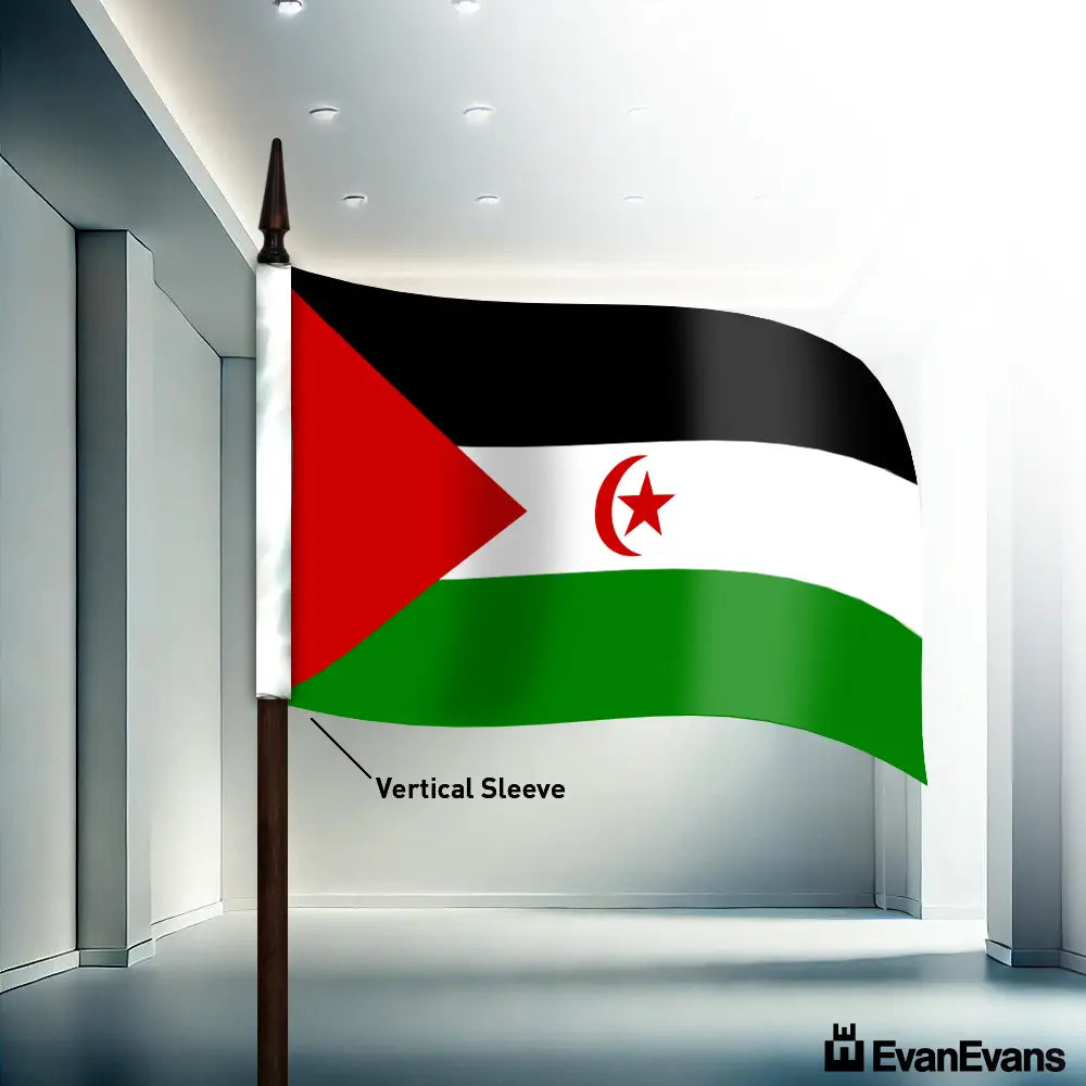 Sahrawi Arab Democratic Republic flag vertical sleeve