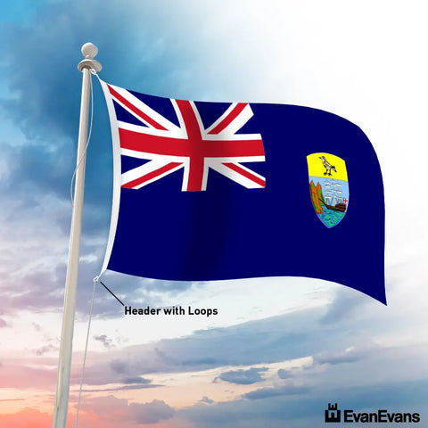 Saint Helena flag header with loops