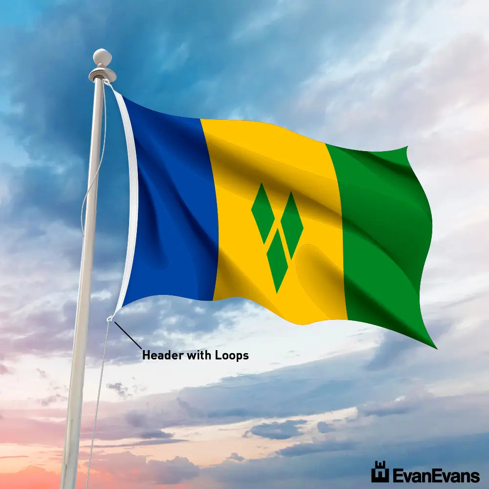Saint Vincent and the Grenadines flag header with loops