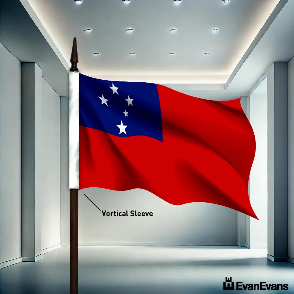 Samoa flag vertical sleeve