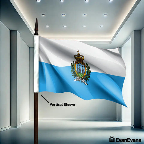 San Marino flag vertical sleeve