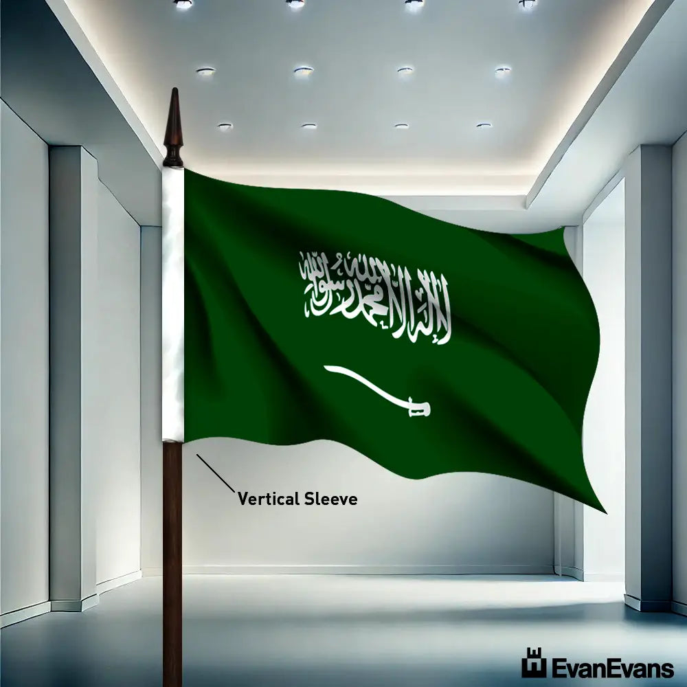 Saudi Arabia flag vertical sleeve