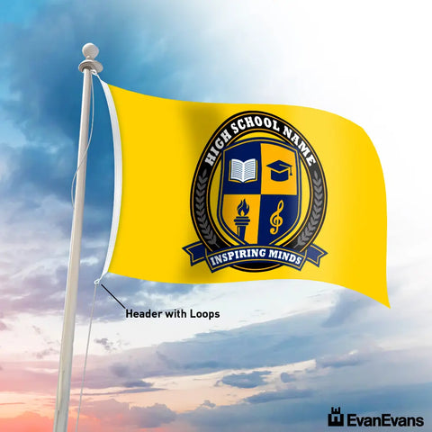 School Flag outdoor yellow