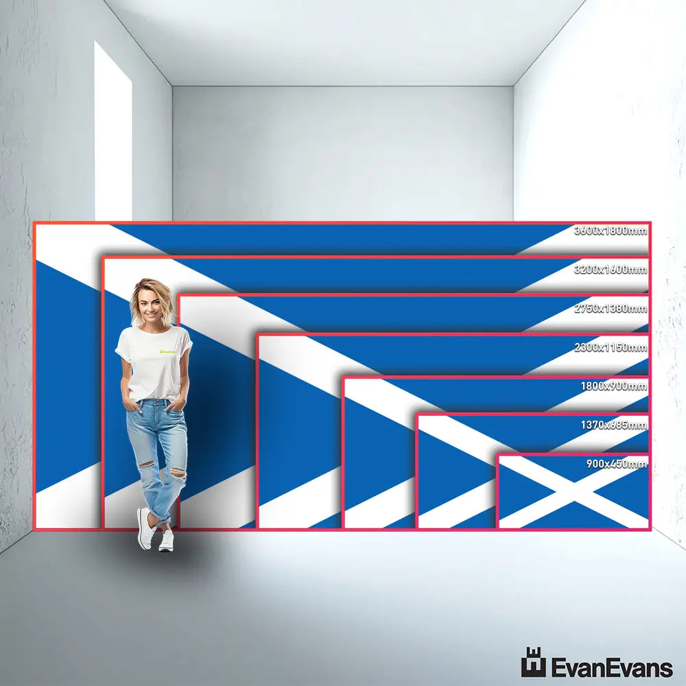 Scotland flag size guide comparison