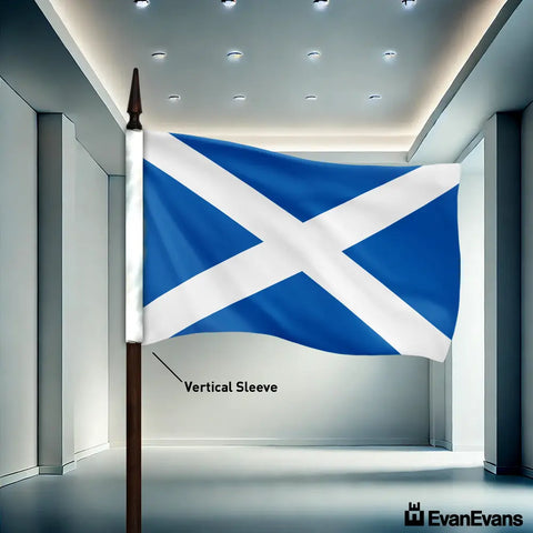 Scotland flag vertical sleeve